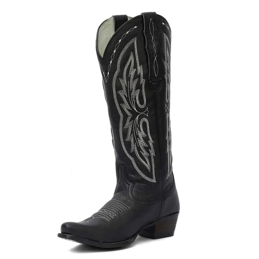 TuffRider Women Cody Embroidered Leather Snip Toe Western Boots - Breeches.com - Flyclothing LLC