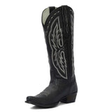 TuffRider Women Cody Embroidered Leather Snip Toe Western Boots - Breeches.com - Flyclothing LLC