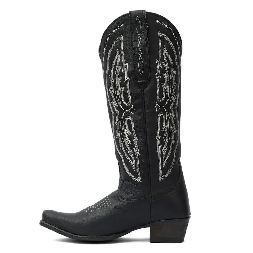 TuffRider Women Cody Embroidered Leather Snip Toe Western Boots - Breeches.com - Flyclothing LLC