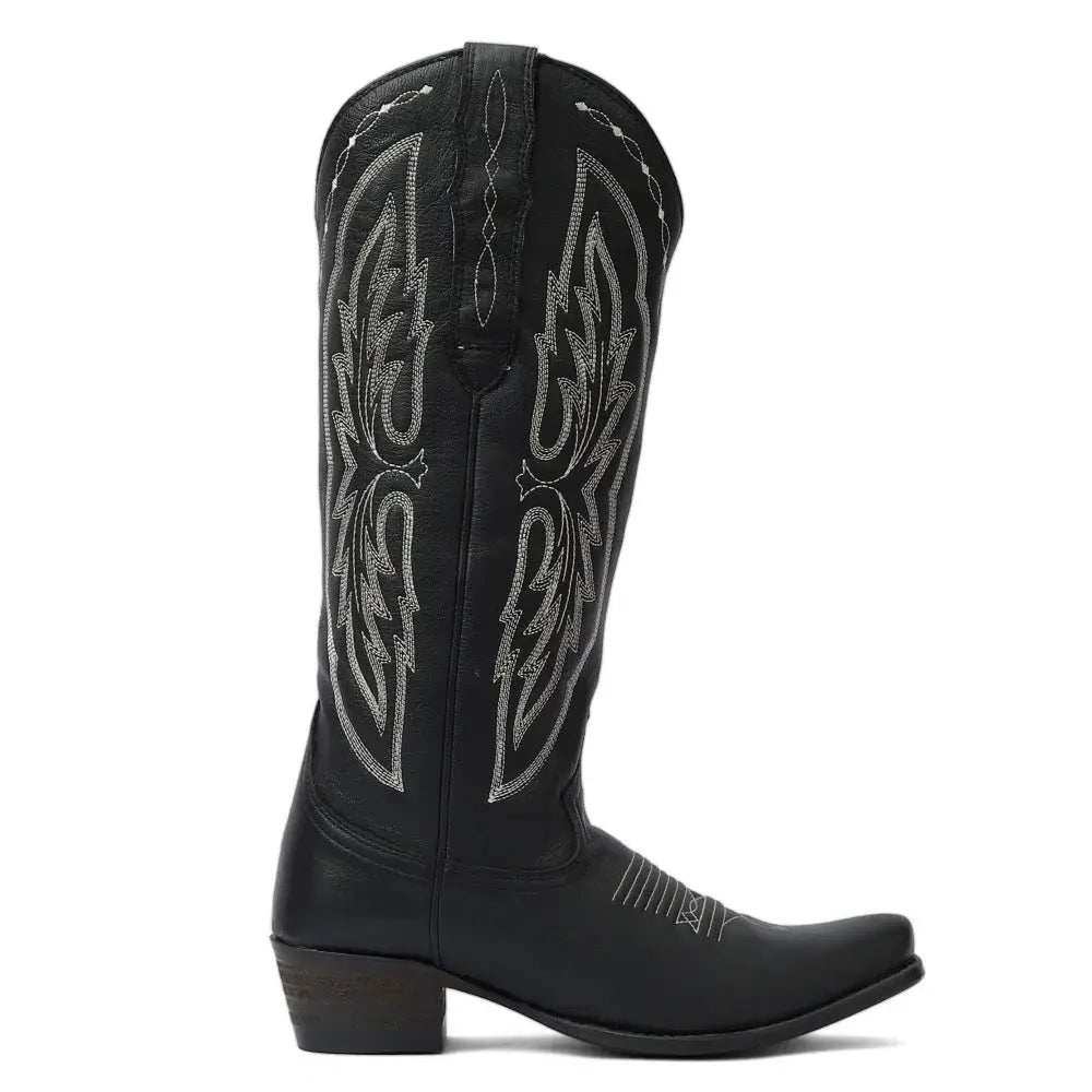 TuffRider Women Cody Embroidered Leather Snip Toe Western Boots - Breeches.com - Flyclothing LLC