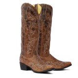 TuffRider Women Cody Embroidered Leather Snip Toe Western Boots - Breeches.com - Flyclothing LLC