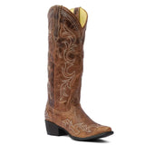 TuffRider Women Cody Embroidered Leather Snip Toe Western Boots - Breeches.com - Flyclothing LLC