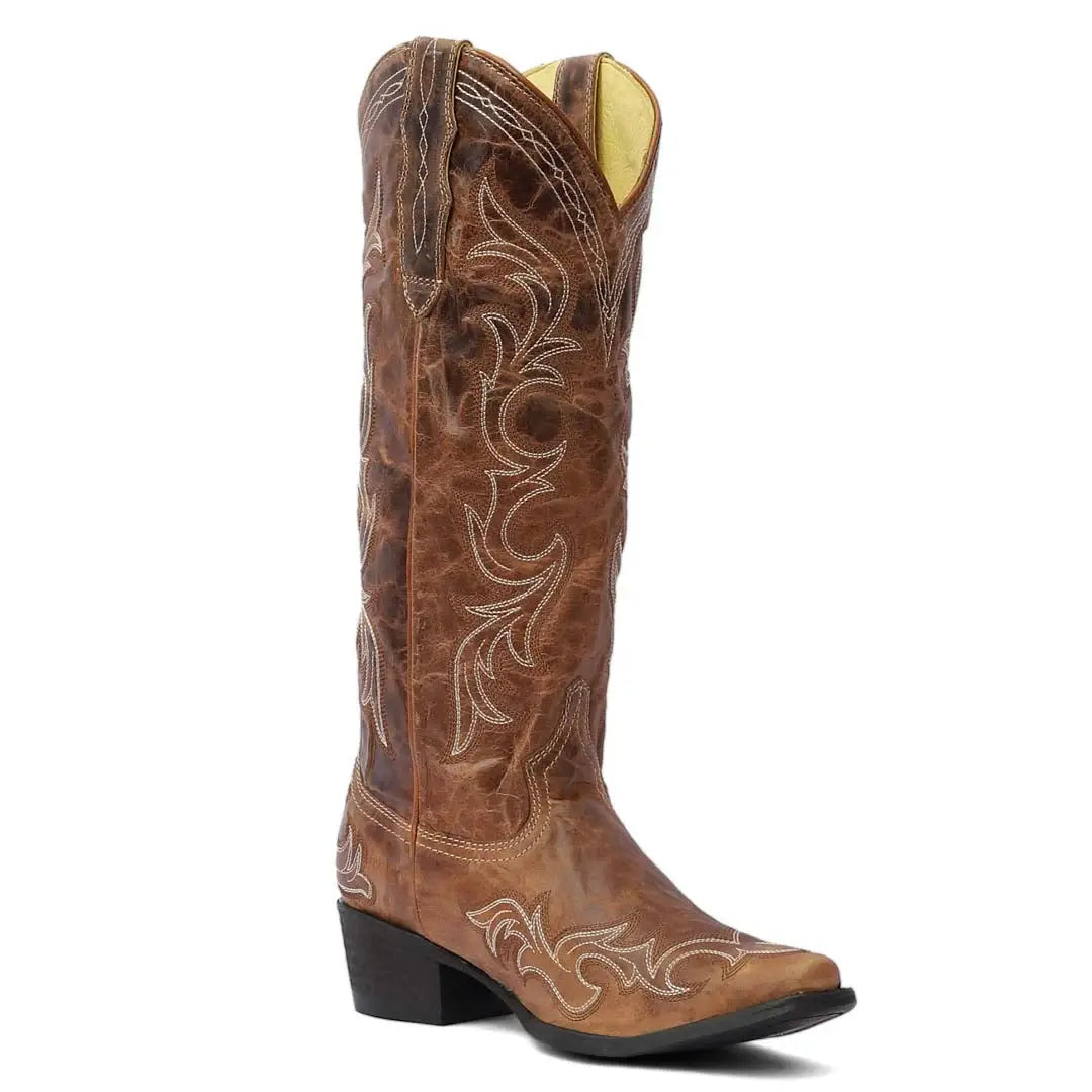 TuffRider Women Cody Embroidered Leather Snip Toe Western Boots - Breeches.com - Flyclothing LLC