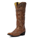 TuffRider Women Cody Embroidered Leather Snip Toe Western Boots - Breeches.com - Flyclothing LLC