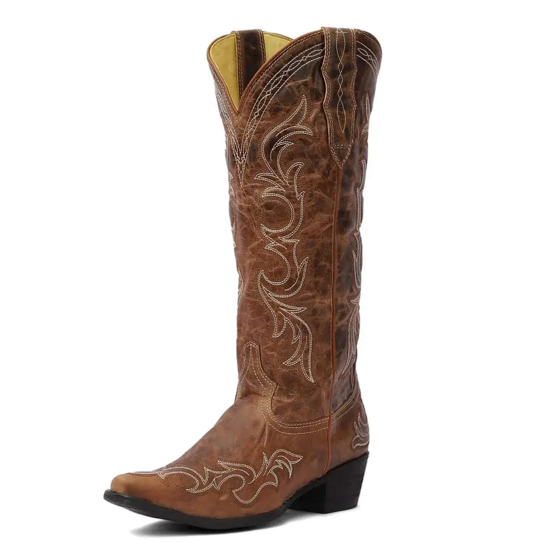 TuffRider Women Cody Embroidered Leather Snip Toe Western Boots - Breeches.com - Flyclothing LLC