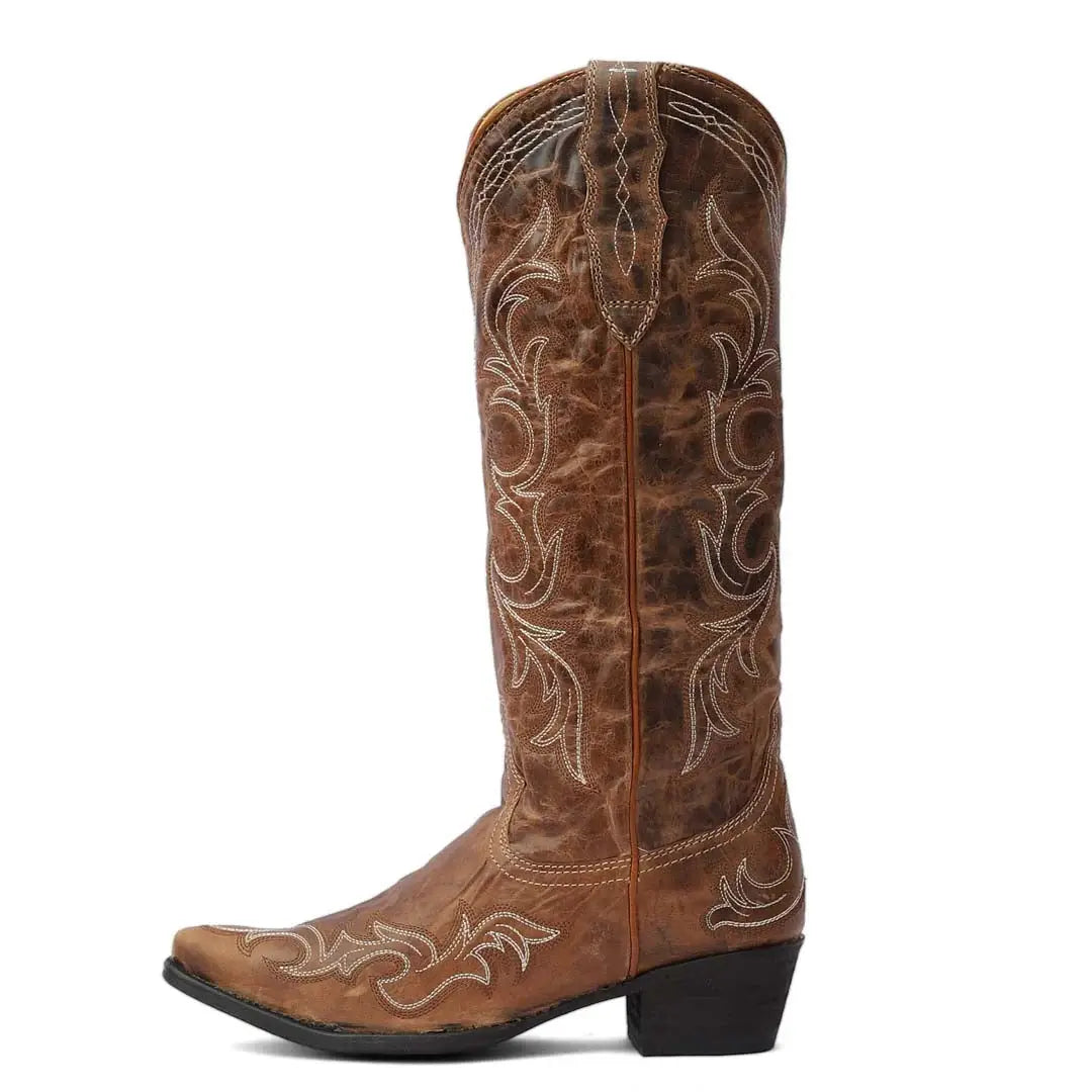 TuffRider Women Cody Embroidered Leather Snip Toe Western Boots - Breeches.com - Flyclothing LLC