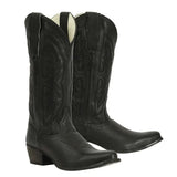 TuffRider Women Cowtown Mid Height Embroidered Leather Snip Toe Western Boots - Breeches.com - Flyclothing LLC