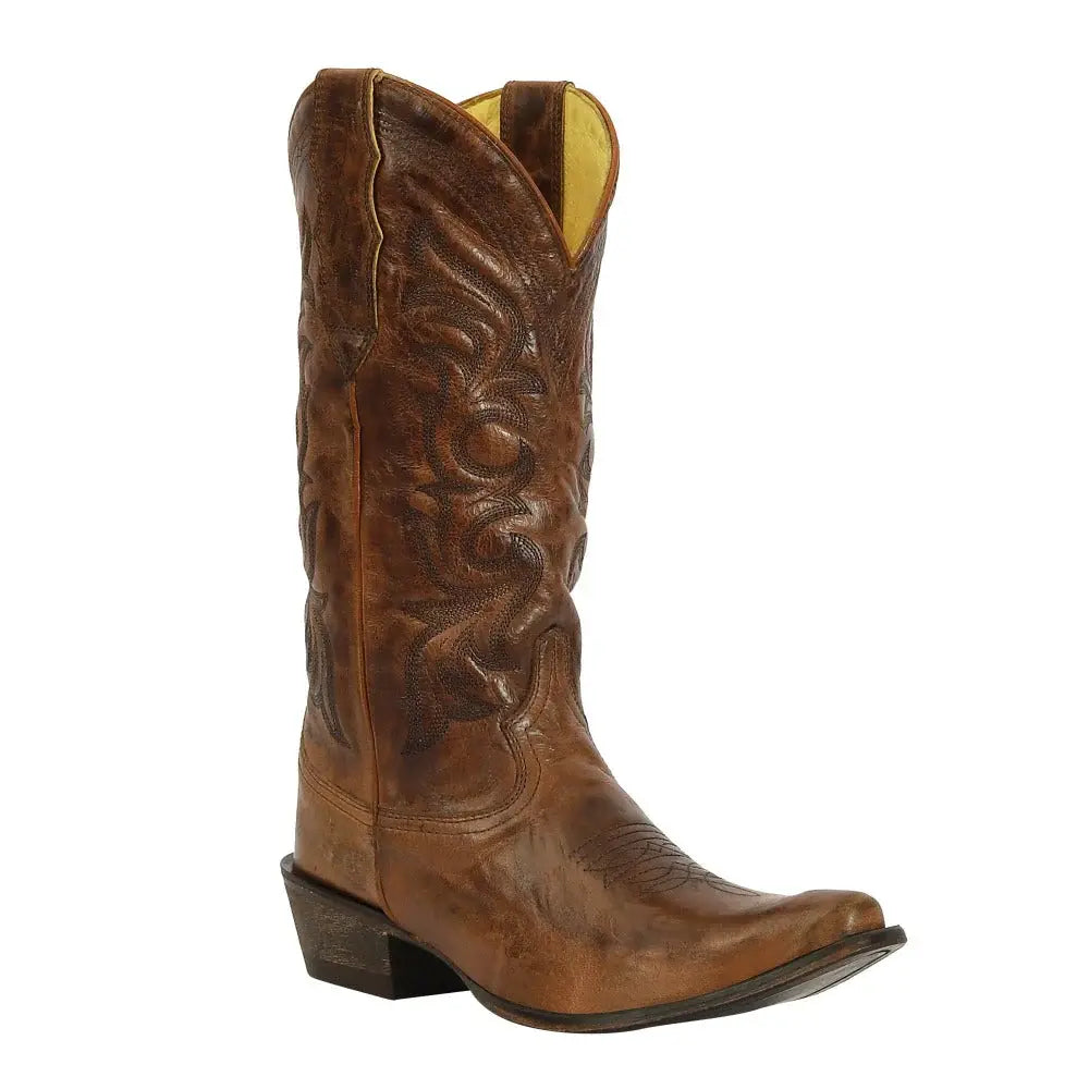 TuffRider Women Cowtown Mid Height Embroidered Leather Snip Toe Western Boots - Breeches.com - Flyclothing LLC