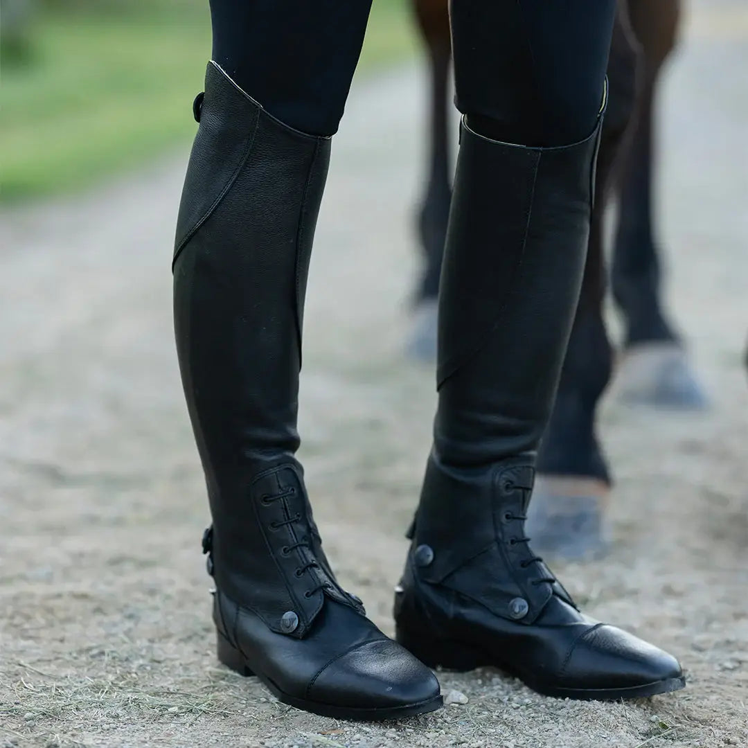 The Hinterland TuffRider Ladies Convertible Riding Boots – Use as Paddock or Tall Boots - Breeches.com - Flyclothing LLC