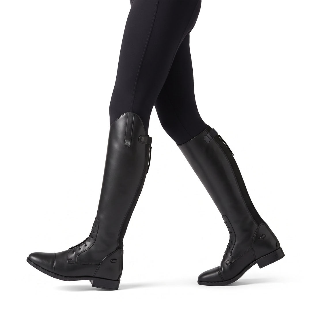 TuffRider Ladies Black DualFlex Vegan Leather Field Boots - Breeches.com - Flyclothing LLC