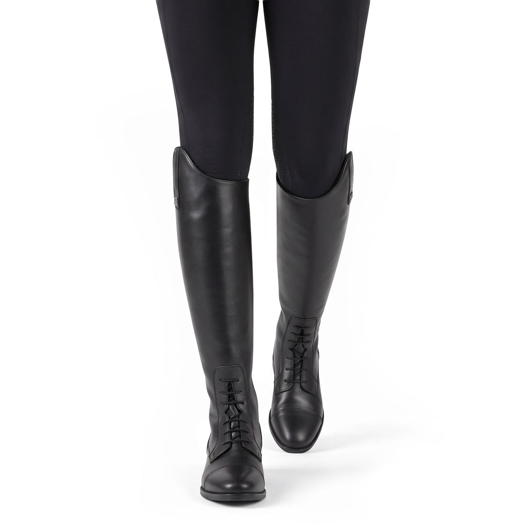 TuffRider Ladies Black DualFlex Vegan Leather Field Boots - Breeches.com - Flyclothing LLC