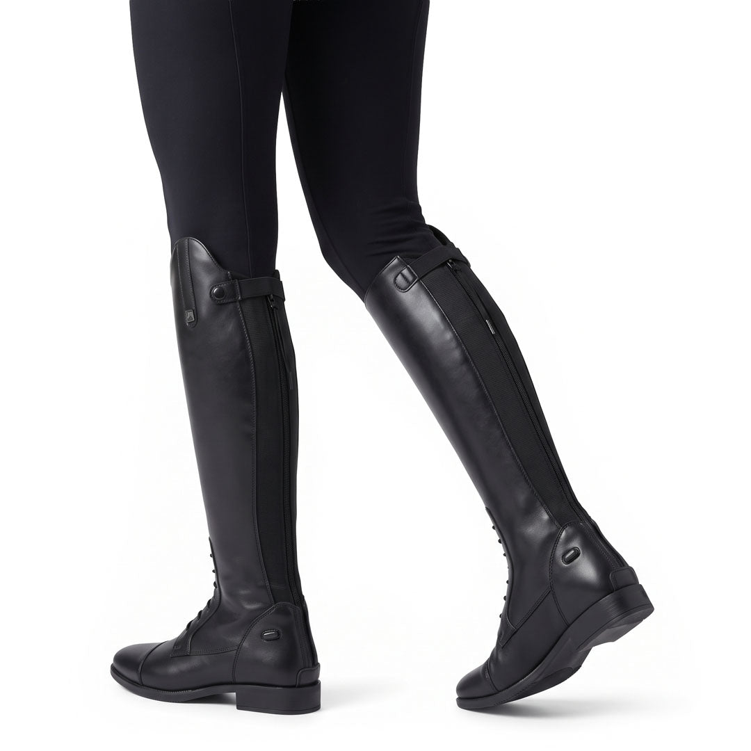 TuffRider Ladies Black DualFlex Vegan Leather Field Boots - Breeches.com - Flyclothing LLC