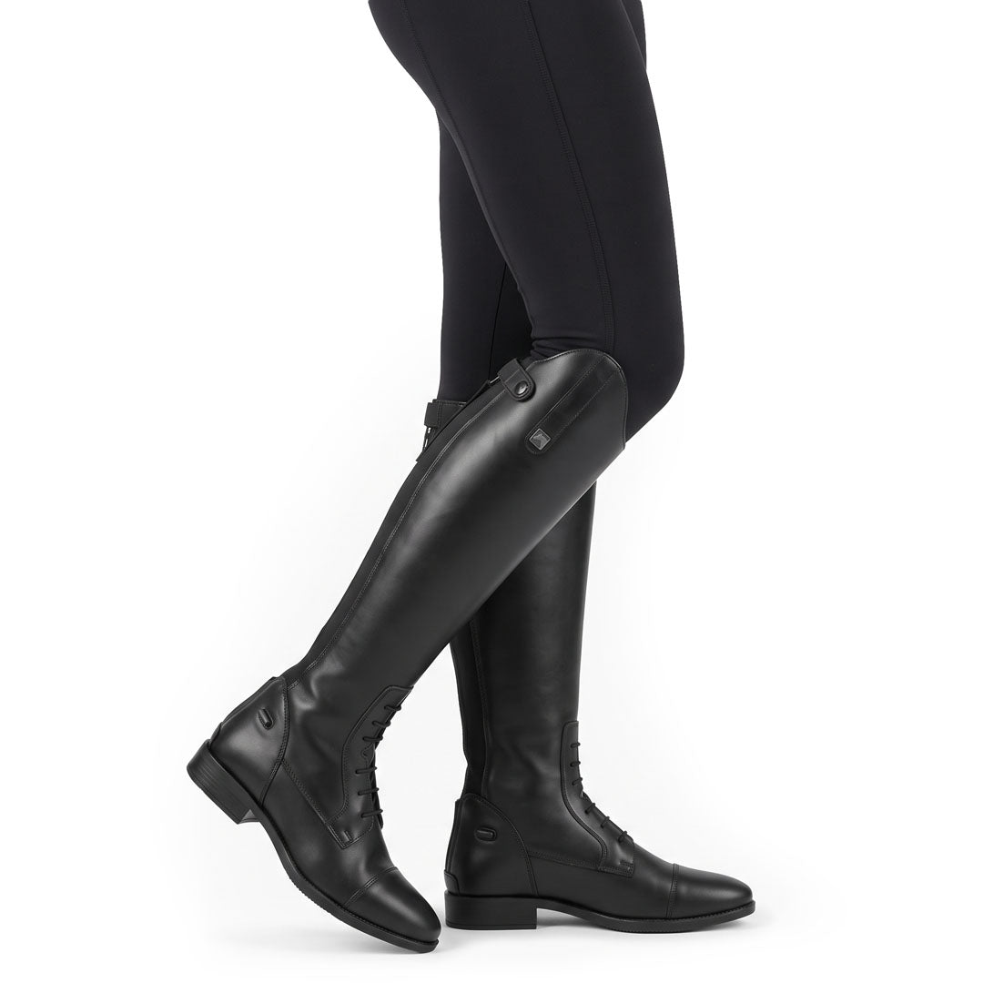 TuffRider Ladies Black DualFlex Vegan Leather Field Boots - Breeches.com - Flyclothing LLC