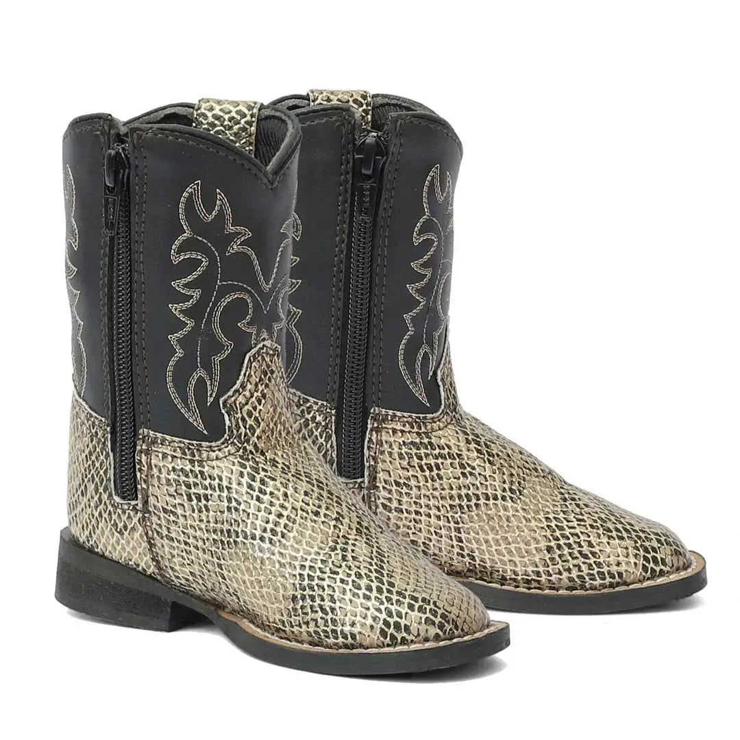 TuffRider Toddler Black Snake in My Boot Western Leather Boots - Breeches.com - Flyclothing LLC