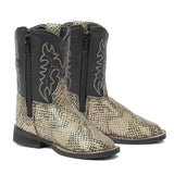 TuffRider Toddler Black Snake in My Boot Western Leather Boots - Breeches.com - Flyclothing LLC