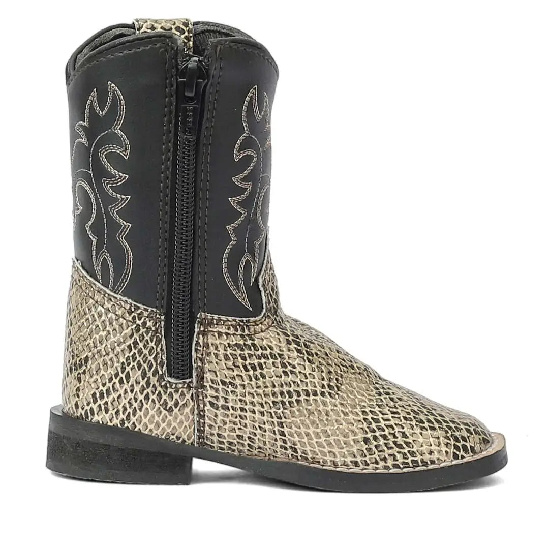 TuffRider Toddler Black Snake in My Boot Western Leather Boots - Breeches.com - Flyclothing LLC