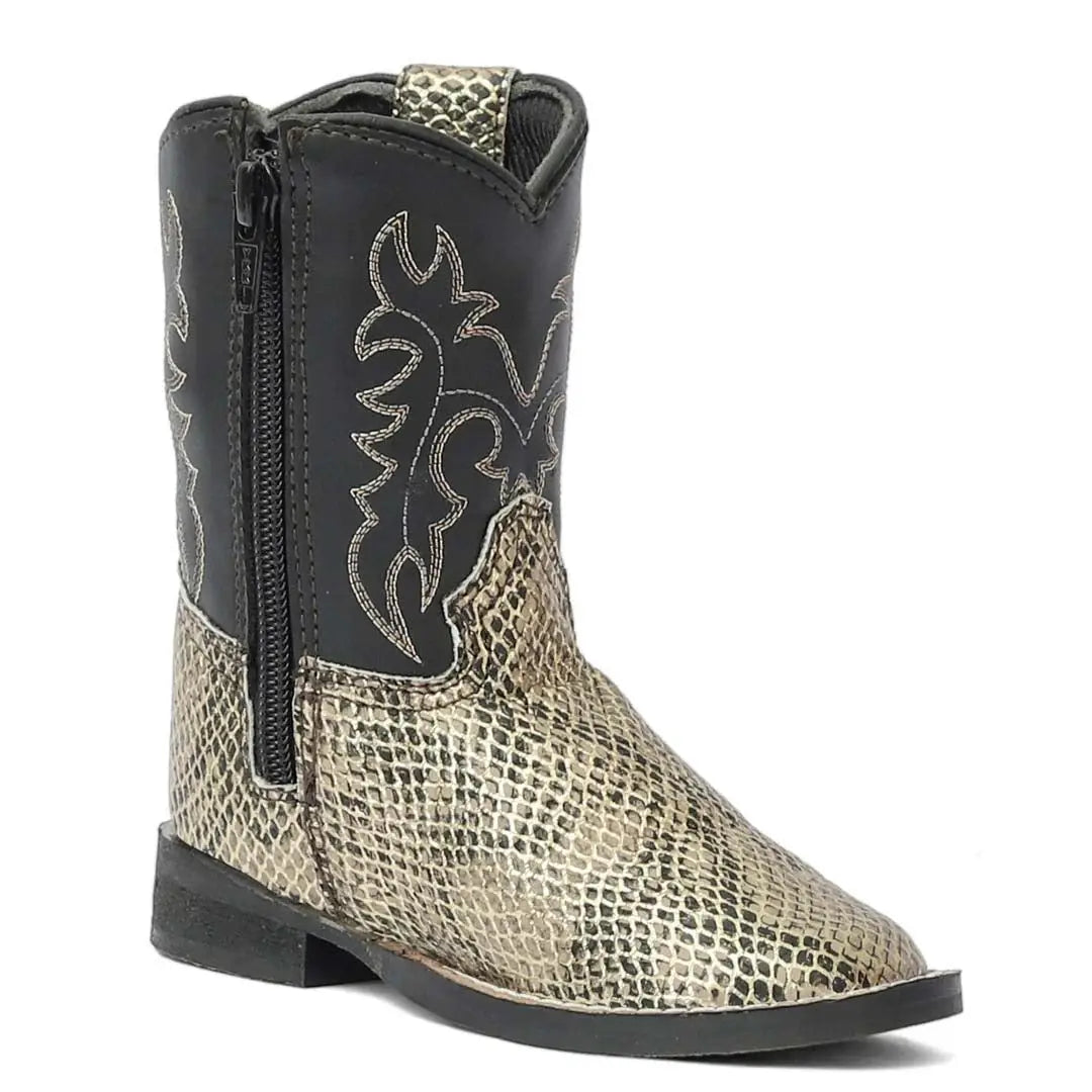 TuffRider Toddler Black Snake in My Boot Western Leather Boots - Breeches.com - Flyclothing LLC