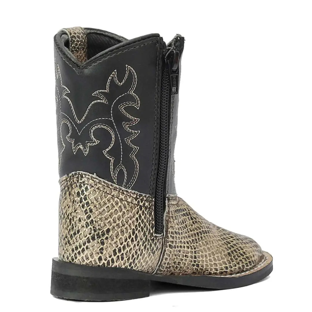TuffRider Toddler Black Snake in My Boot Western Leather Boots - Breeches.com - Flyclothing LLC