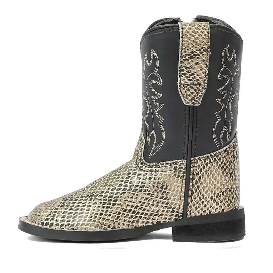 TuffRider Toddler Black Snake in My Boot Western Leather Boots - Breeches.com - Flyclothing LLC
