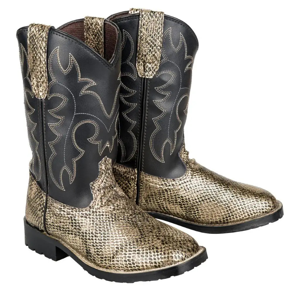 TuffRider Youth Black Snake in My Boot Western Leather Boots - Breeches.com - Flyclothing LLC