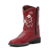 TuffRider Toddler Fire Red Floral Western Boot - Breeches.com - Flyclothing LLC
