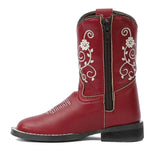 TuffRider Toddler Fire Red Floral Western Boot - Breeches.com - Flyclothing LLC