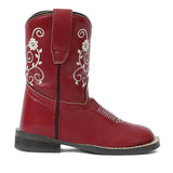 TuffRider Toddler Fire Red Floral Western Boot - Breeches.com - Flyclothing LLC