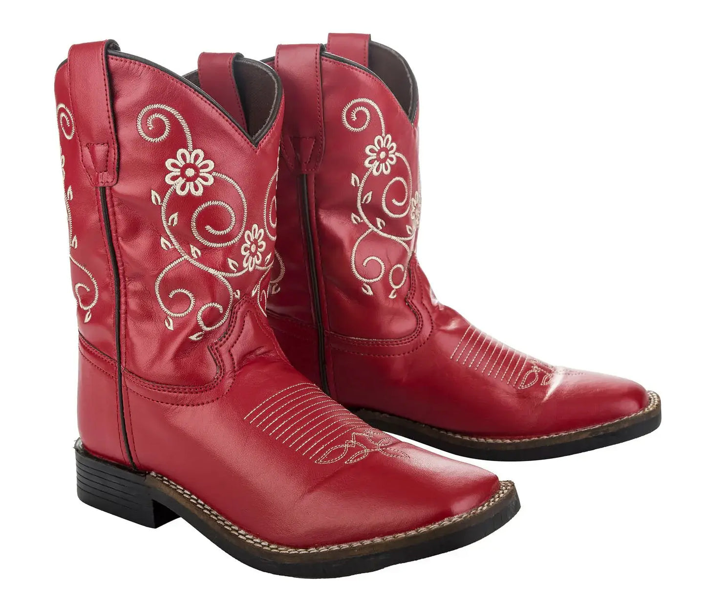 TuffRider Children's Fire Red Floral Western Boot - Breeches.com - Flyclothing LLC