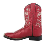 TuffRider Youth Fire Red Floral Western Boot - Breeches.com - Flyclothing LLC
