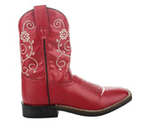 TuffRider Youth Fire Red Floral Western Boot - Breeches.com - Flyclothing LLC