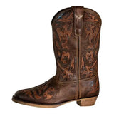 TuffRider Women Jackson Embroidered Leather Square Toe Western Boots - Breeches.com - Flyclothing LLC