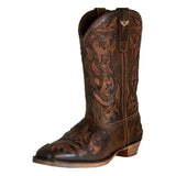 TuffRider Women Jackson Embroidered Leather Square Toe Western Boots - Breeches.com - Flyclothing LLC