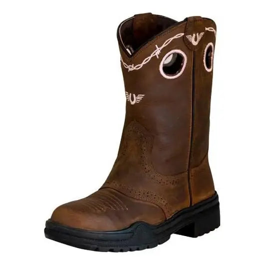 TuffRider Toddlers Yosemite Barbed Wire Embroidered Round Toe Western Boots - Breeches.com - Flyclothing LLC