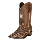 TuffRider Youth Bryce Star Embroidered Printed Square Toe Western Boots - Breeches.com - Flyclothing LLC