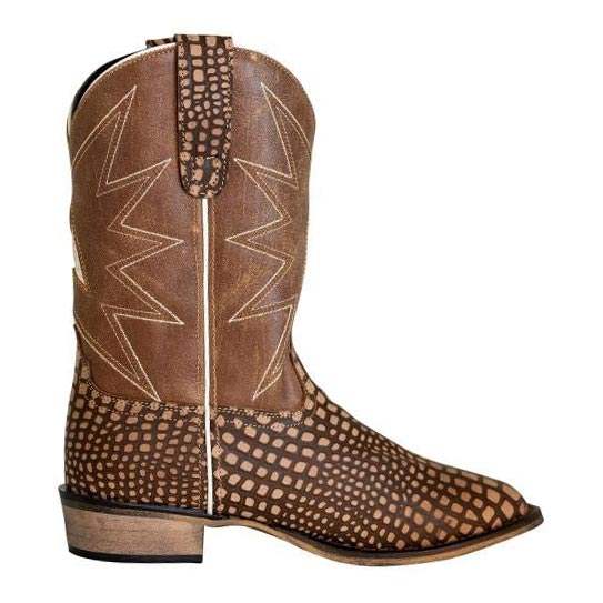 TuffRider Youth Bryce Star Embroidered Printed Square Toe Western Boots - Breeches.com - Flyclothing LLC