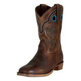 TuffRider Children Rushmore Oak Leaf Embroidered Square Toe Western Boots - Breeches.com - Flyclothing LLC