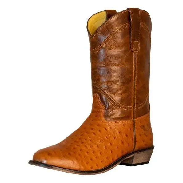 TuffRider Men's Norris Leather Print Wide Round Toe Western Boots - Breeches.com - Flyclothing LLC