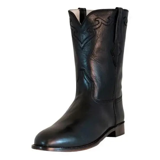 TuffRider Men's El Paso Leather Embroidered Round Toe Western Boots - Breeches.com - Flyclothing LLC