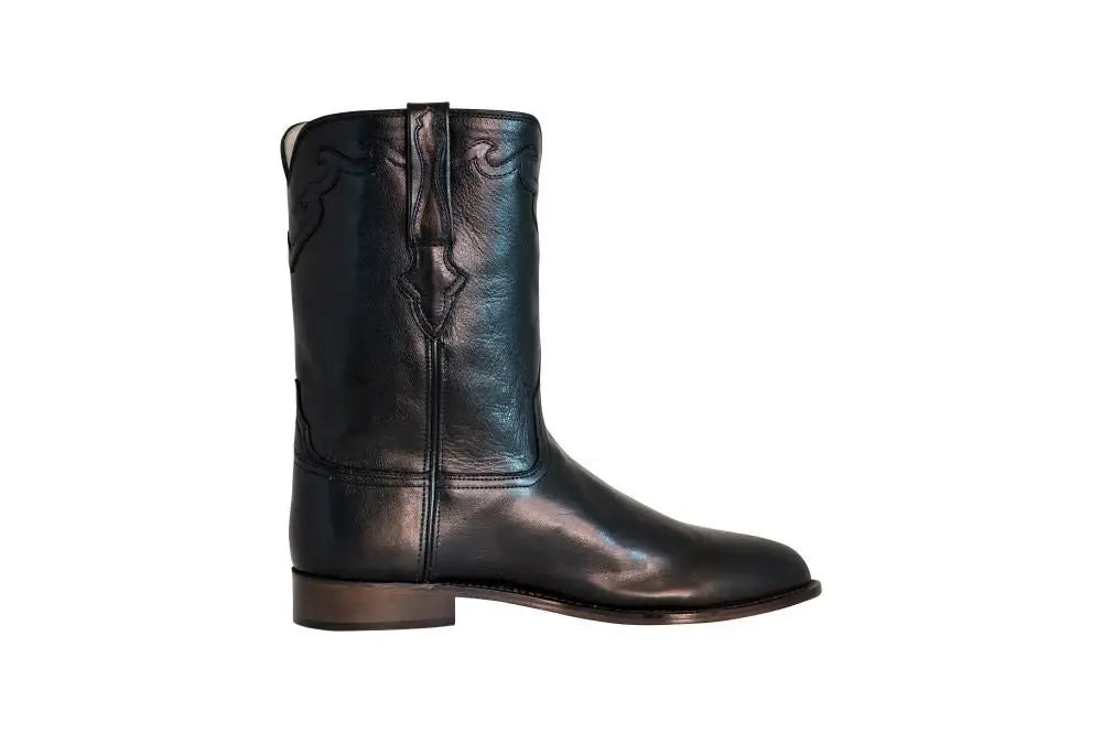 TuffRider Men's El Paso Leather Embroidered Round Toe Western Boots - Breeches.com - Flyclothing LLC