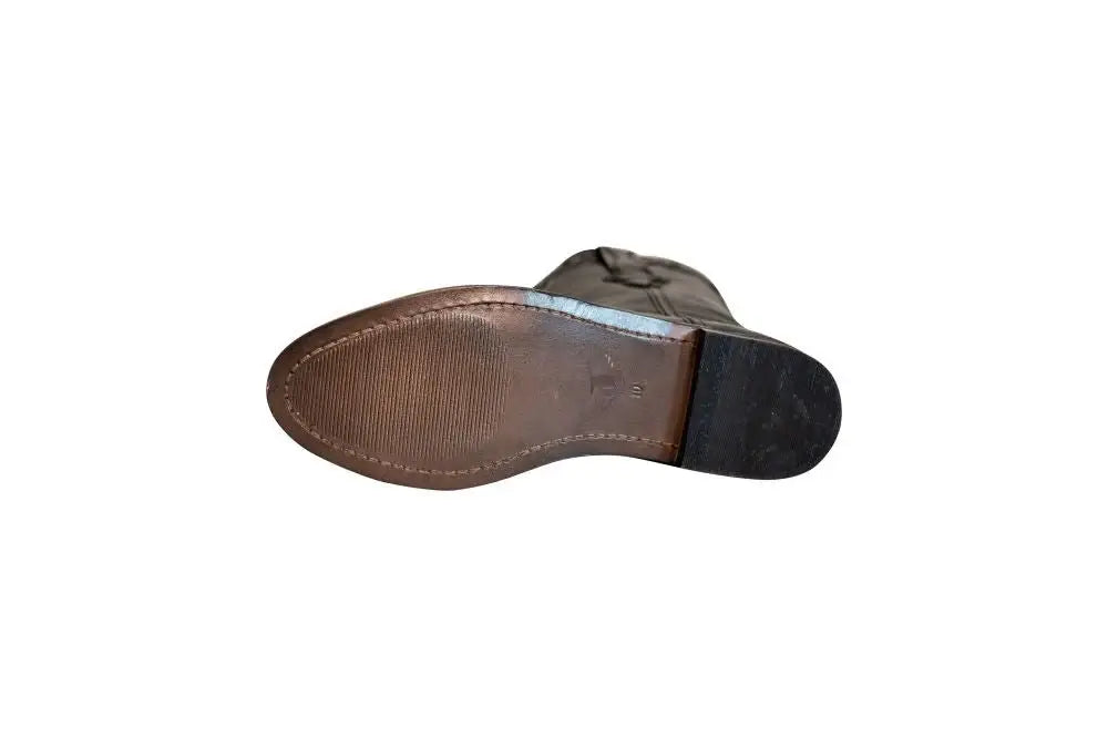 TuffRider Men's El Paso Leather Embroidered Round Toe Western Boots - Breeches.com - Flyclothing LLC