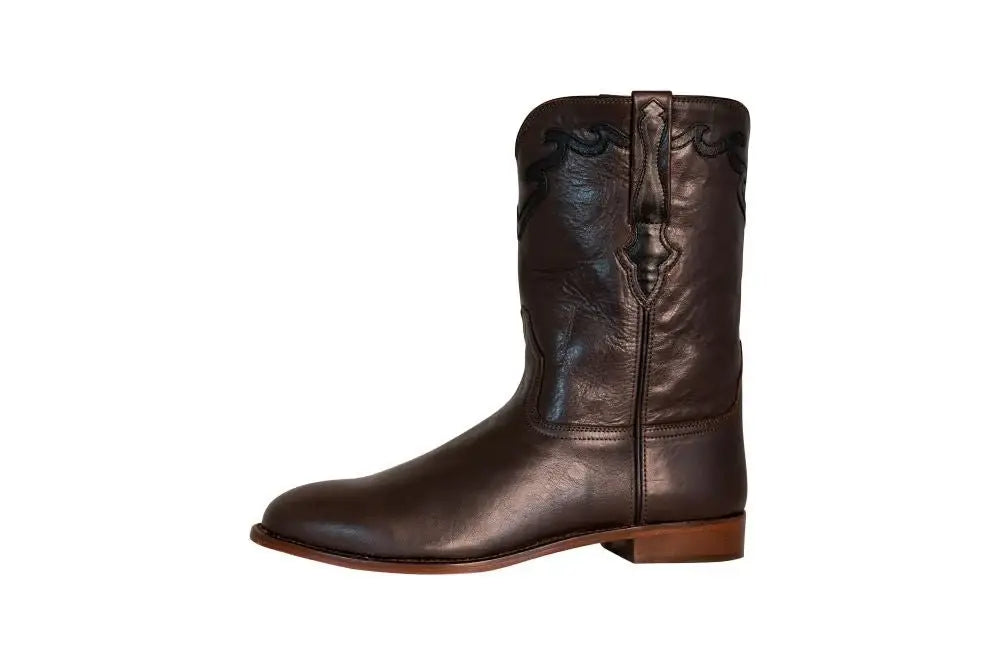 TuffRider Men's El Paso Leather Embroidered Round Toe Western Boots - Breeches.com - Flyclothing LLC