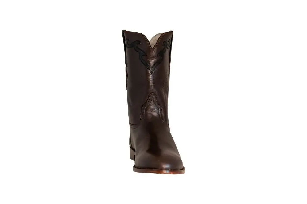 TuffRider Men's El Paso Leather Embroidered Round Toe Western Boots - Breeches.com - Flyclothing LLC