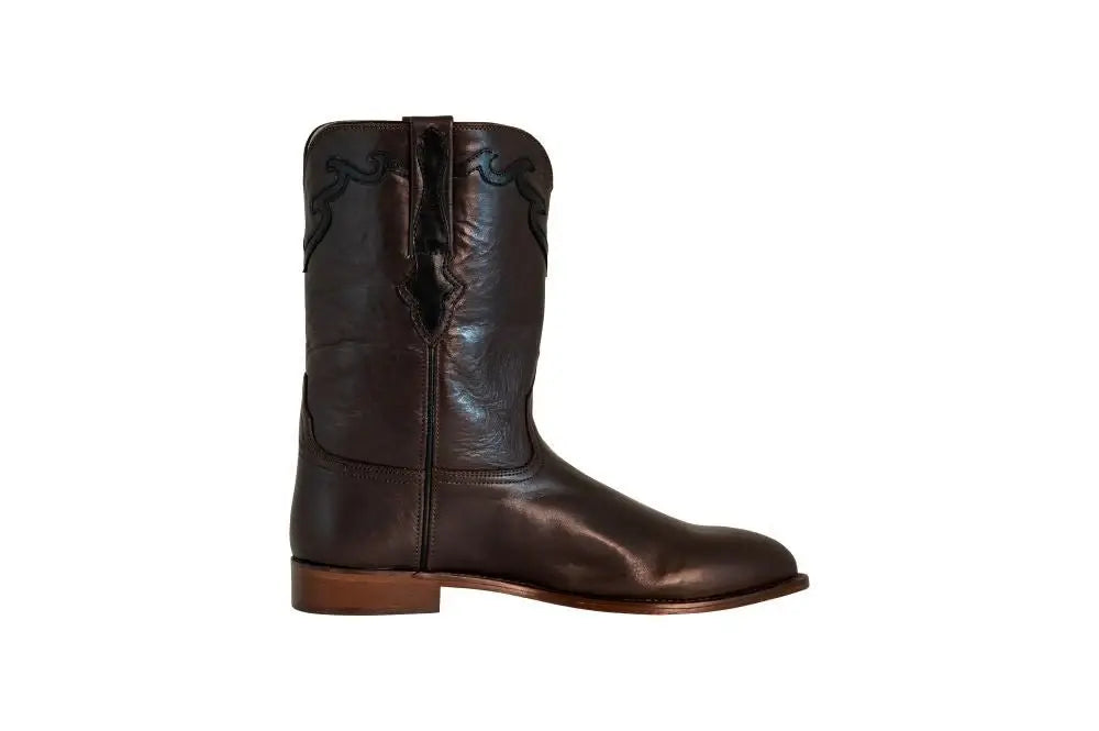 TuffRider Men's El Paso Leather Embroidered Round Toe Western Boots - Breeches.com - Flyclothing LLC