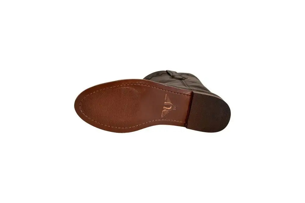 TuffRider Men's El Paso Leather Embroidered Round Toe Western Boots - Breeches.com - Flyclothing LLC