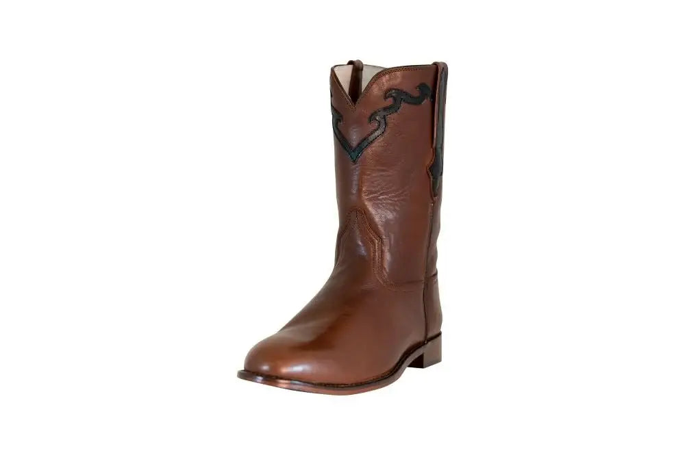 TuffRider Men's El Paso Leather Embroidered Round Toe Western Boots - Breeches.com - Flyclothing LLC