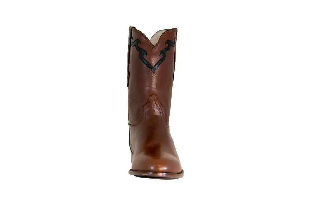 TuffRider Men's El Paso Leather Embroidered Round Toe Western Boots - Breeches.com - Flyclothing LLC