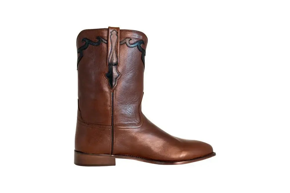 TuffRider Men's El Paso Leather Embroidered Round Toe Western Boots - Breeches.com - Flyclothing LLC