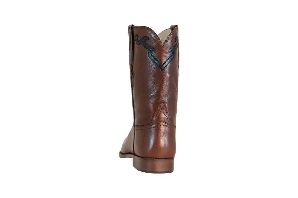 TuffRider Men's El Paso Leather Embroidered Round Toe Western Boots - Breeches.com - Flyclothing LLC