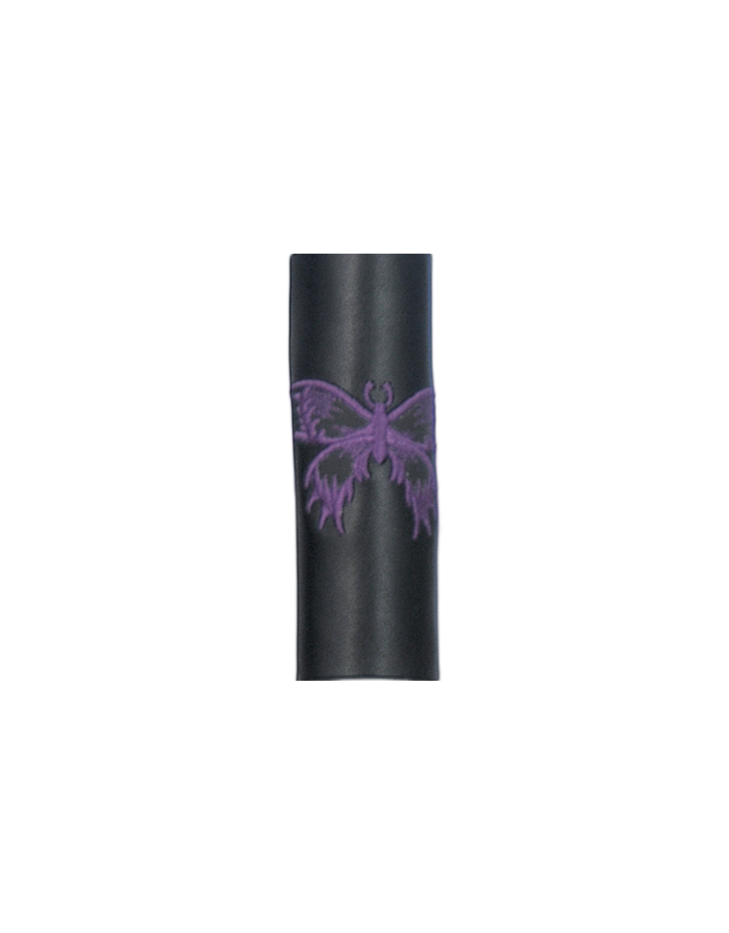 Unik International Cowhide 4" Hair Accessory with purple Butterfly Design