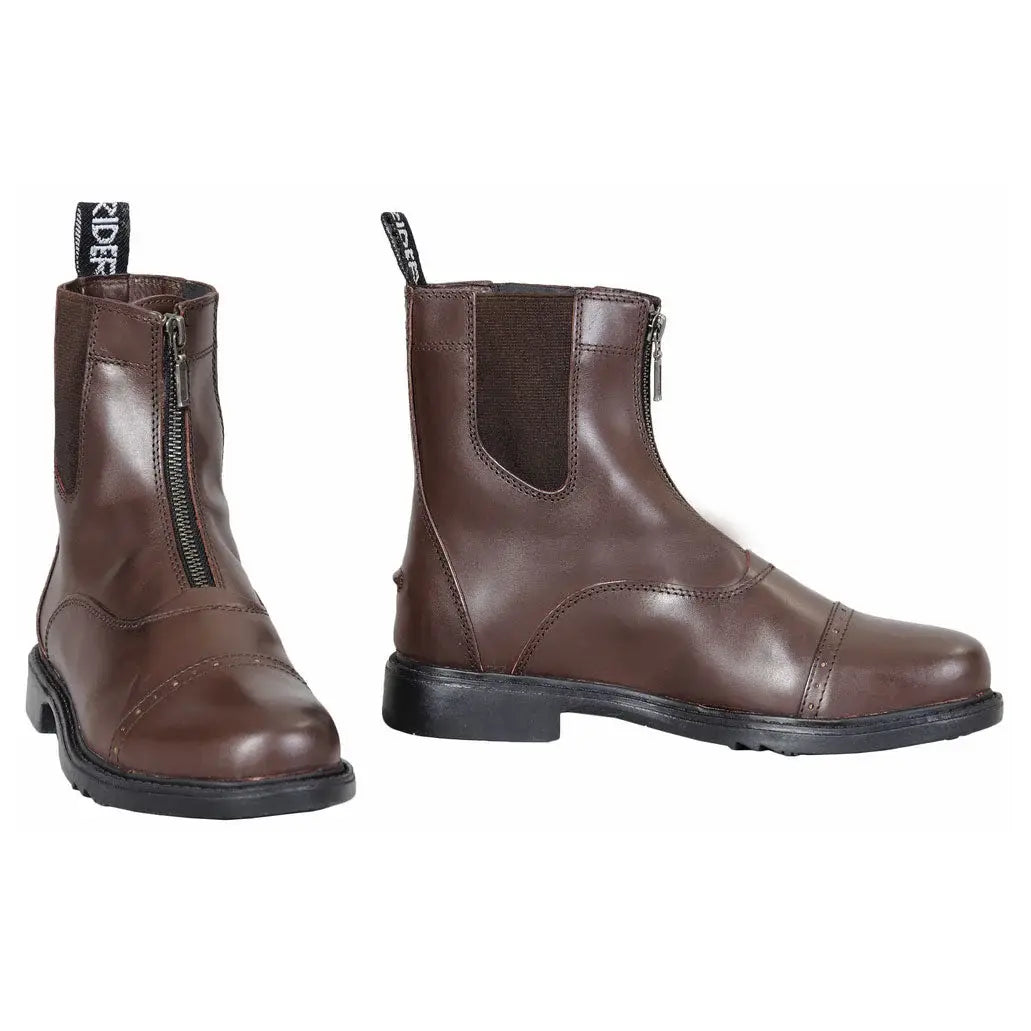TuffRider Ladies Baroque Front Zip Paddock Boots w/ Metal Zipper - Breeches.com - Flyclothing LLC